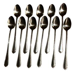 Reed & Barton RDS223‎ Stainless Set of 11 Iced Tea Spoons